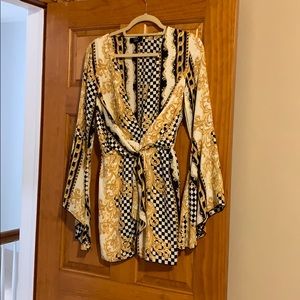 Lady of the House Front Tie Dress